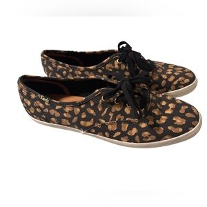 KEDS Womens Champion Novelty Pack Sneaker with Dream Foam Footbed-leopard print